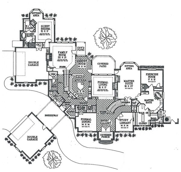 Architectural House Design - European Floor Plan - Main Floor Plan #310-354