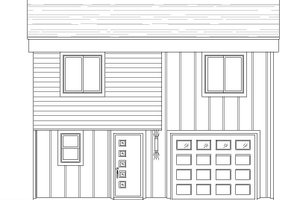 Exterior - Front Elevation 3 for Contemporary House Plan #932-181 - 3 bed, 2 bath