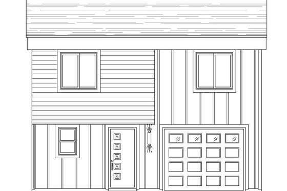 Exterior - Front Elevation 3 for Contemporary House Plan #932-181 - 3 bed, 2 bath
