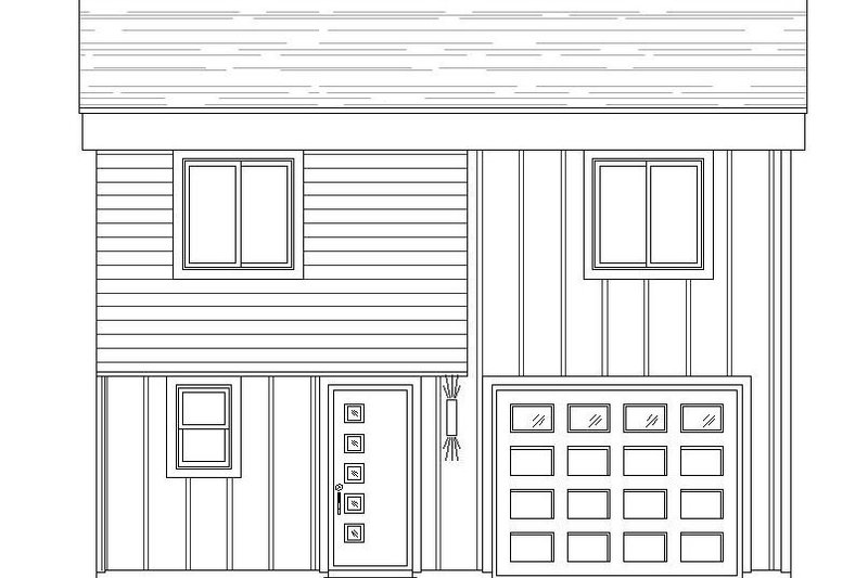 Home Plan - Exterior - Front Elevation 3 for Contemporary House Plan #932-181 - 3 bed, 2 bath