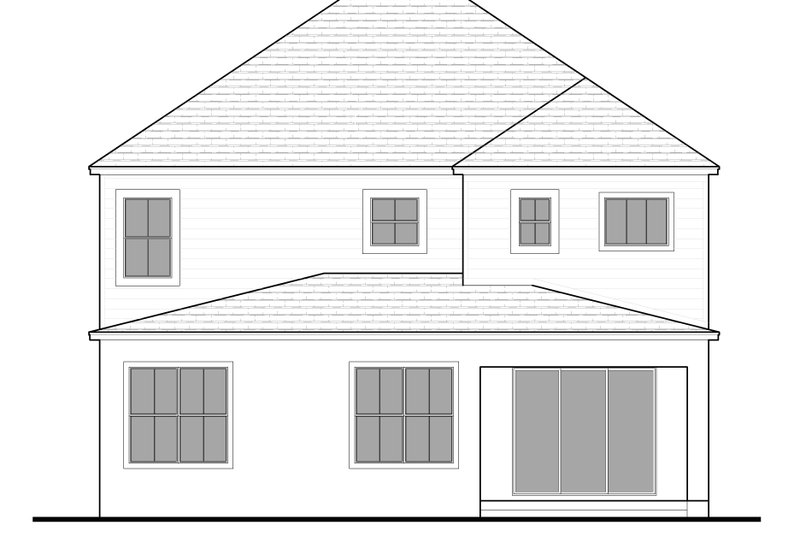 Home Plan - Exterior - Rear Elevation for Traditional House Plan #1058-217 - 4 bed, 3 bath
