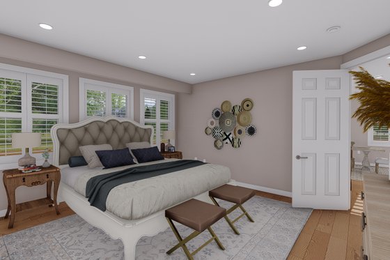 Interior - Master Bedroom for Ranch House Plan #1060-21 - 5 bed, 4 bath