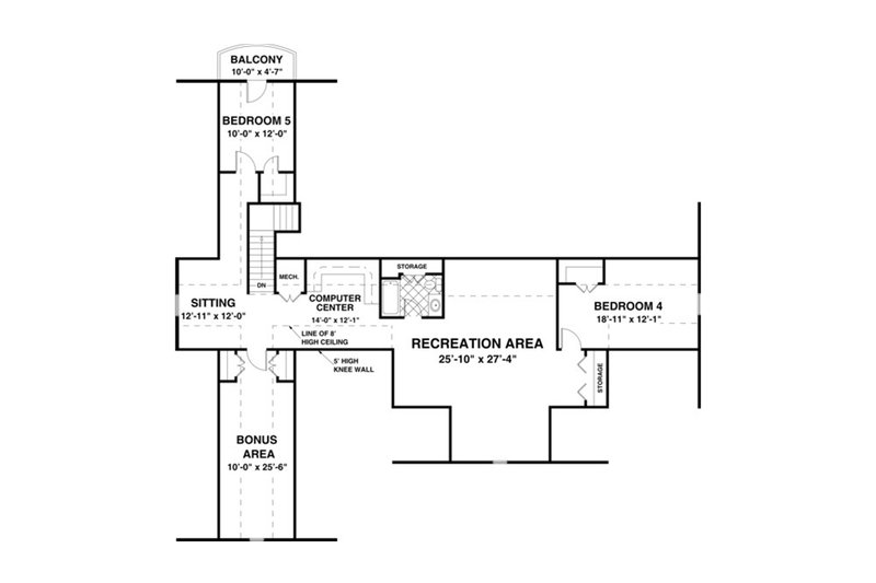 House Blueprint - Floor Plan - Other Floor for Traditional House Plan #56-636 - 3 bed, 3.5 bath