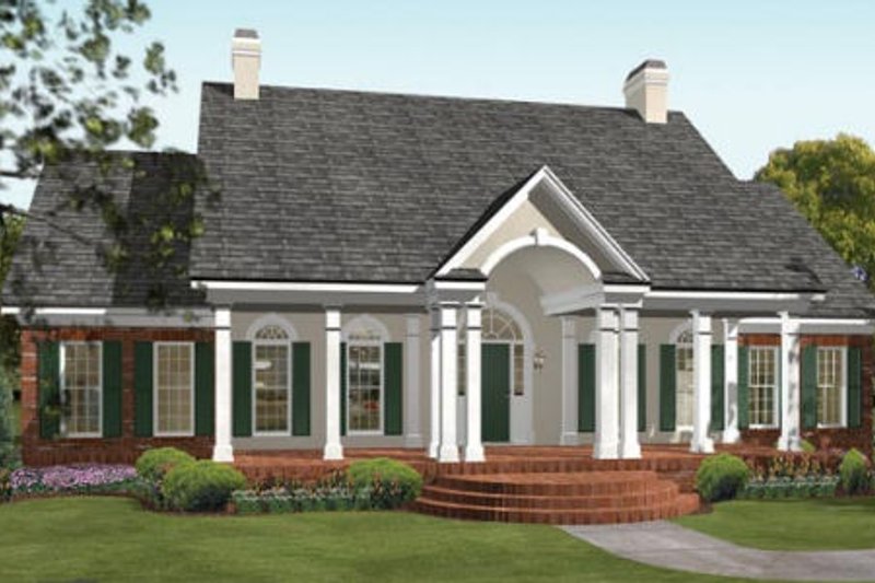 House Plan Design - Southern Exterior - Front Elevation Plan #406-104