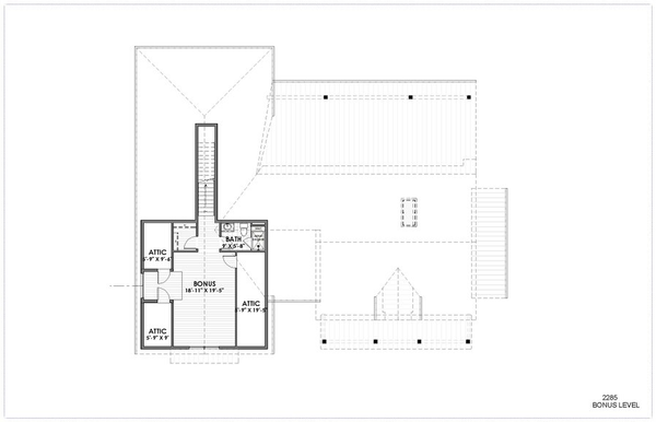 Farmhouse Floor Plan - Upper Floor Plan #1069-28