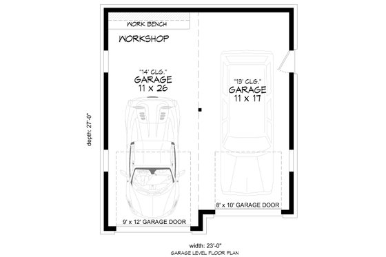 Floor Plan - Main Floor for Contemporary House Plan #932-1012, 0 bath