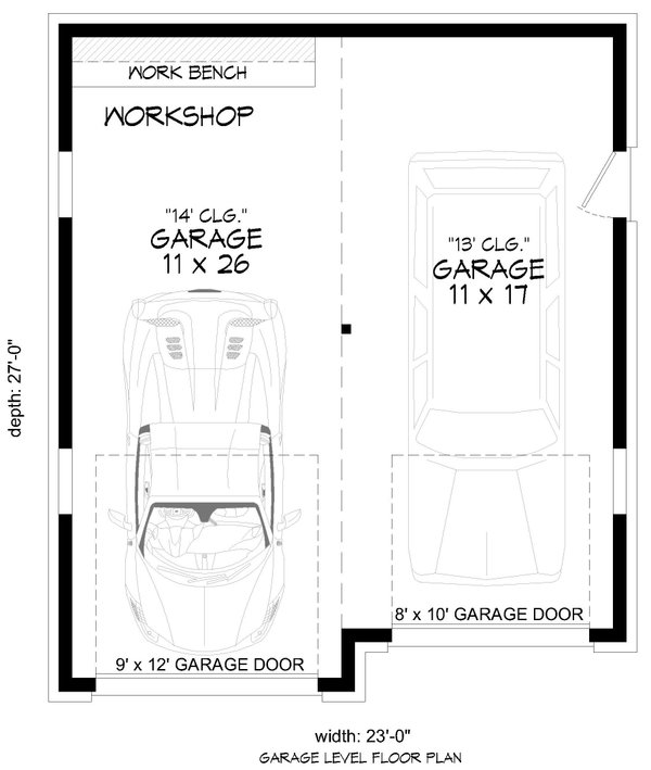 Contemporary Floor Plan - Main Floor Plan #932-1012