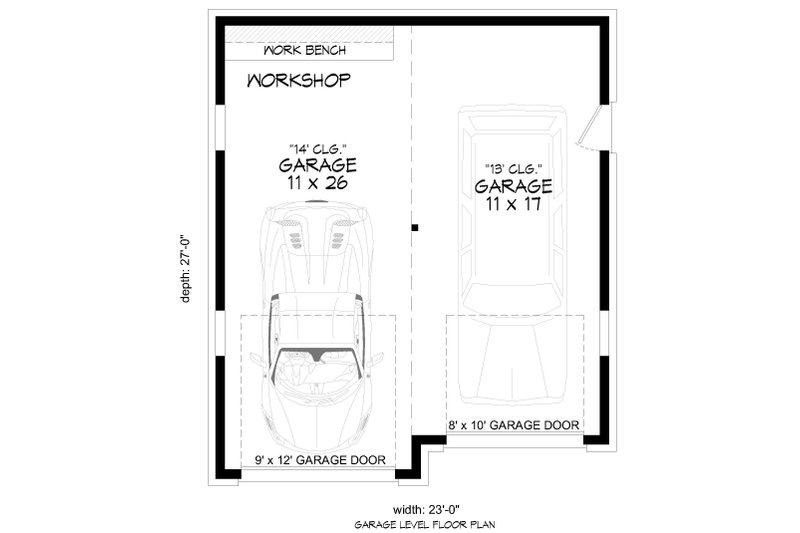 House Blueprint - Floor Plan - Main Floor for Contemporary House Plan #932-1012, 0 bath