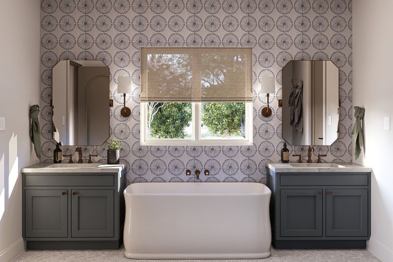 Architectural House Design - Interior - Master Bathroom for Cottage House Plan #455-210 - 4 bed, 3 bath