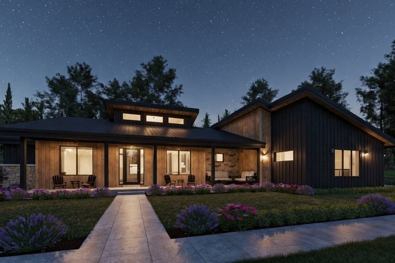 Home Plan - Exterior - Front Elevation 3 for Modern House Plan #1069-45 - 3 bed, 2.5 bath