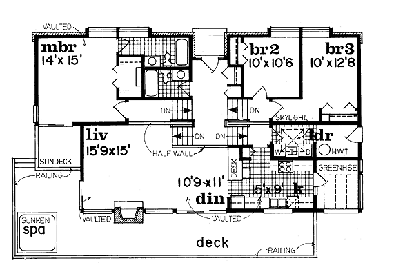 Floor Plan - Main Floor Plan #47-179