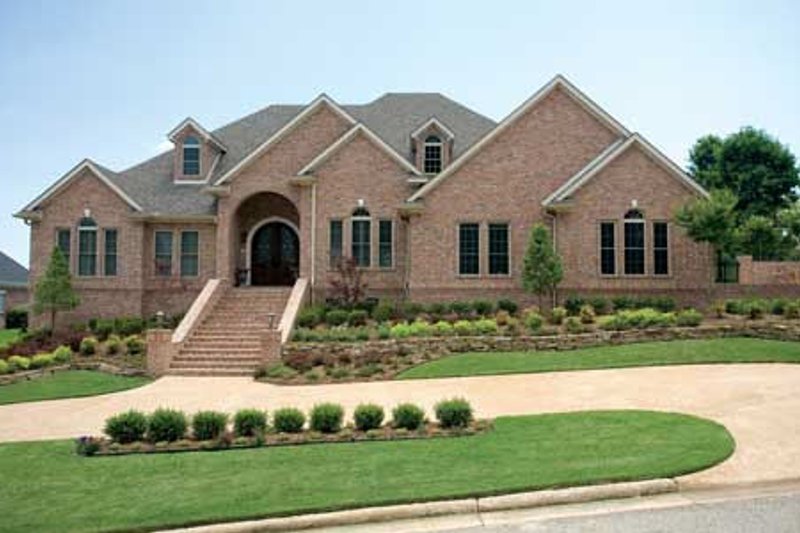 House Blueprint - European Exterior - Front Elevation Plan #17-1171