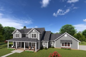 Farmhouse Exterior - Front Elevation Plan #513-2224