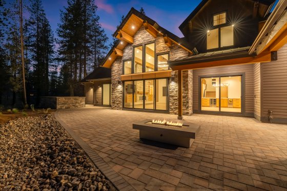 Exterior - Rear Elevation 2 for Craftsman House Plan #892-46 - 5 bed, 5.5 bath