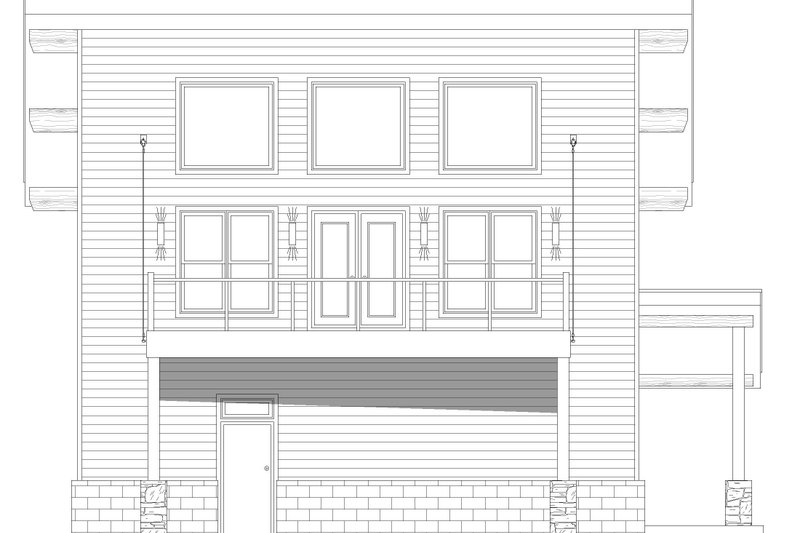 Home Plan - Exterior - Other Elevation for Modern House Plan #932-720 - 1 bed, 2 bath