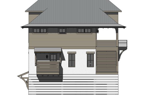 Exterior - Other Elevation 1 for Beach House Plan #901-156 - 5 bed, 4.5 bath