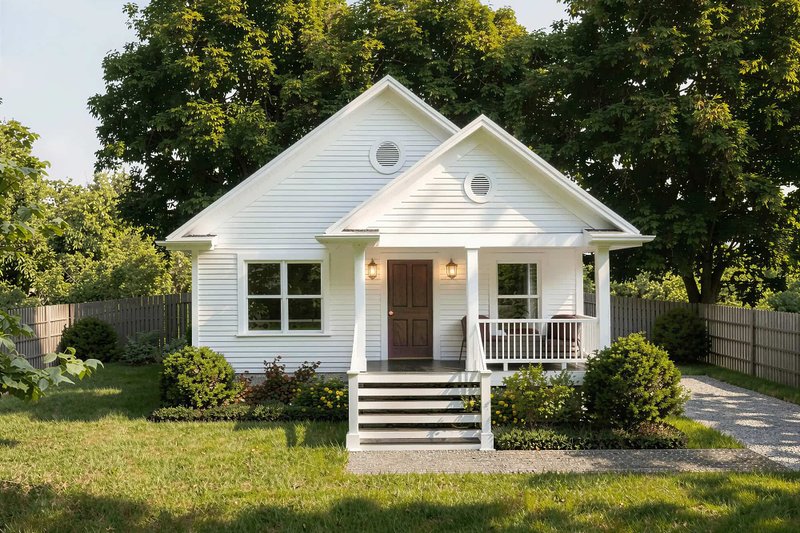 Dream House Plan - Exterior - Front Elevation 3 for Bungalow House Plan #79-116 - 3 bed, 2 bath
