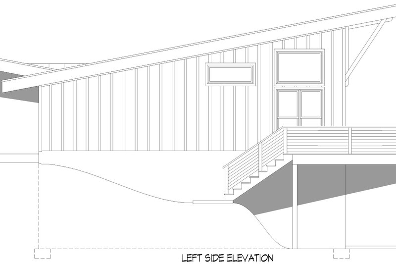 House Design - Exterior - Other Elevation for Contemporary House Plan #932-1021 - 3 bed, 2 bath