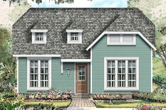 Exterior - Front Elevation for Traditional House Plan #424-189 - 3 bed, 2 bath