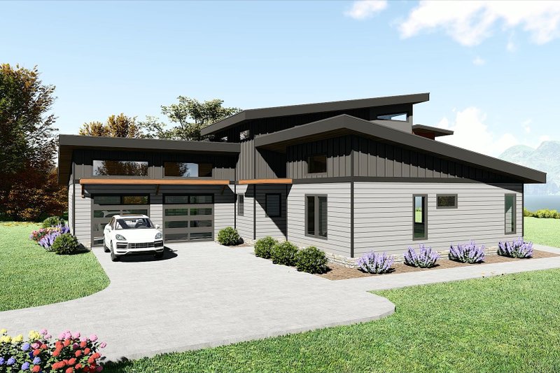 Dream House Plan - Exterior - Other Elevation 2 for Contemporary House Plan #932-1053 - 3 bed, 2 bath