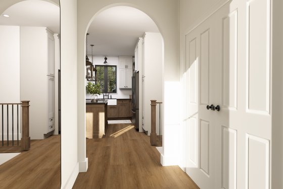 Interior - Entry for Bungalow House Plan #23-2830 - 3 bed, 1 bath