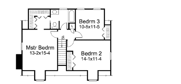 Dream House Plan - Colonial Floor Plan - Upper Floor Plan #57-513