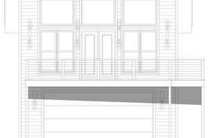 Exterior - Front Elevation 3 for Southern House Plan #932-1294 - 3 bed, 2 bath