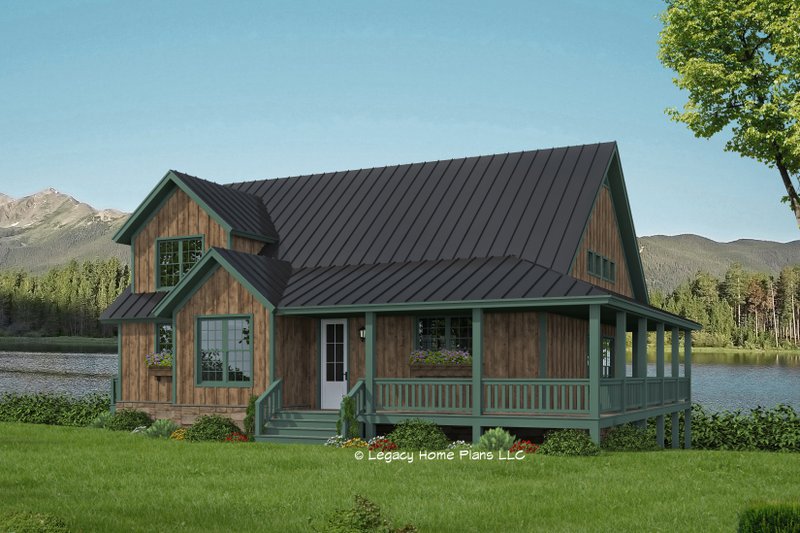 Country Style House Plan - 2 Beds 2.5 Baths 2400 Sq/Ft Plan #932-874