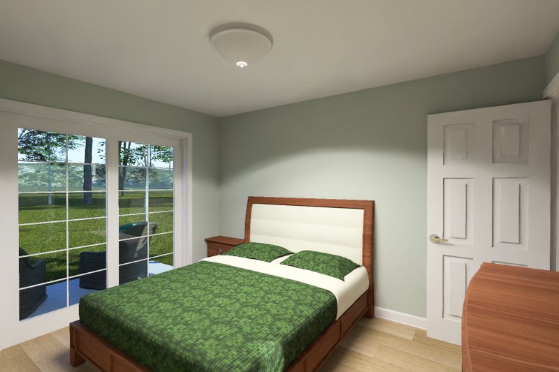 Dream House Plan - Interior - Master Bedroom 2 for Cottage House Plan #513-2434 - 1 bed, 1 bath