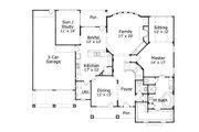 European Style House Plan - 4 Beds 3.5 Baths 3820 Sq/Ft Plan #411-797 