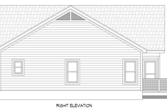 Exterior - Other Elevation for Country House Plan #932-396 - 2 bed, 2 bath