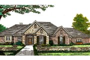 European Style House Plan - 3 Beds 2.5 Baths 2053 Sq/Ft Plan #310-309 