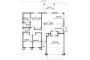 House Plan - 3 Beds 2 Baths 1477 Sq/Ft Plan #1-1262 