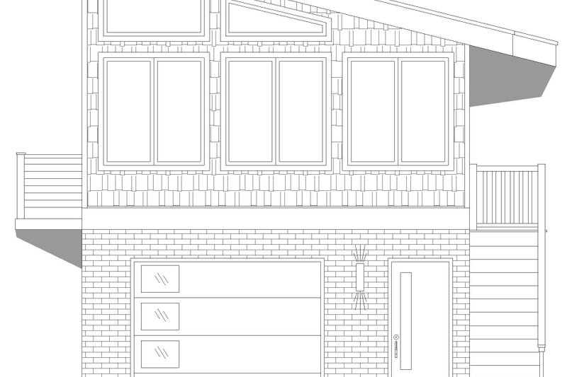 Dream House Plan - Exterior - Other Elevation 1 for Modern House Plan #932-390, 0 bath