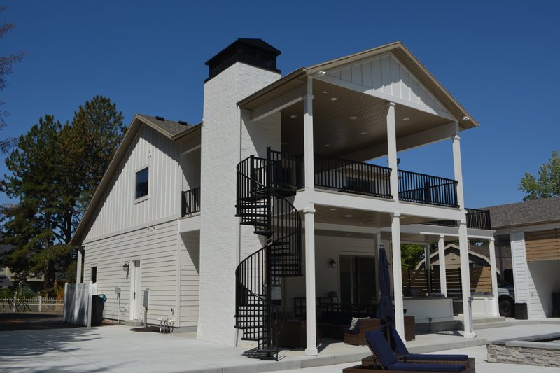 Architectural House Design - Exterior - Rear Elevation 1 for Traditional House Plan #1060-76 - 1 bed, 2.5 bath