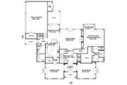 European Style House Plan - 4 Beds 3.5 Baths 4850 Sq/Ft Plan #81-397 