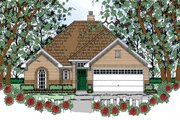 Traditional Style House Plan - 3 Beds 2 Baths 1434 Sq/Ft Plan #42-401 
