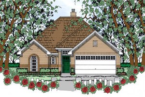 Traditional Exterior - Front Elevation Plan #42-401