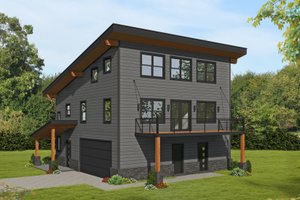 Contemporary Exterior - Front Elevation Plan #932-453