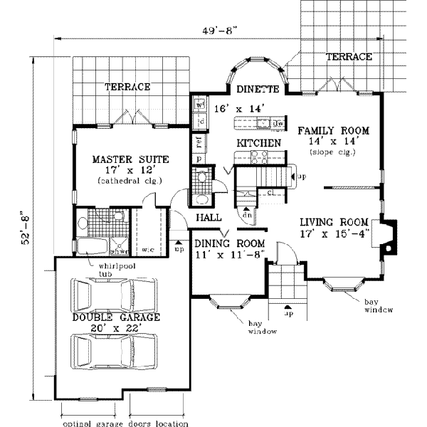 Dream House Plan - European Floor Plan - Main Floor Plan #3-141