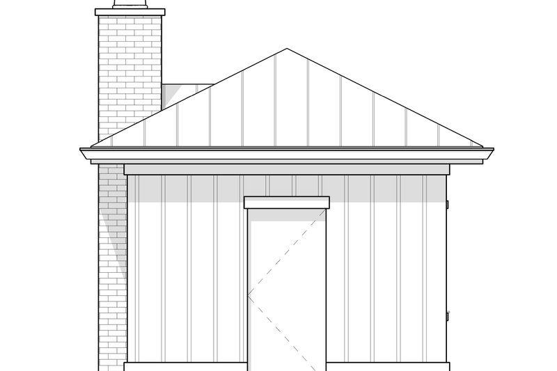 House Blueprint - Exterior - Other Elevation 1 for Farmhouse House Plan #1114-106, 0.5 bath