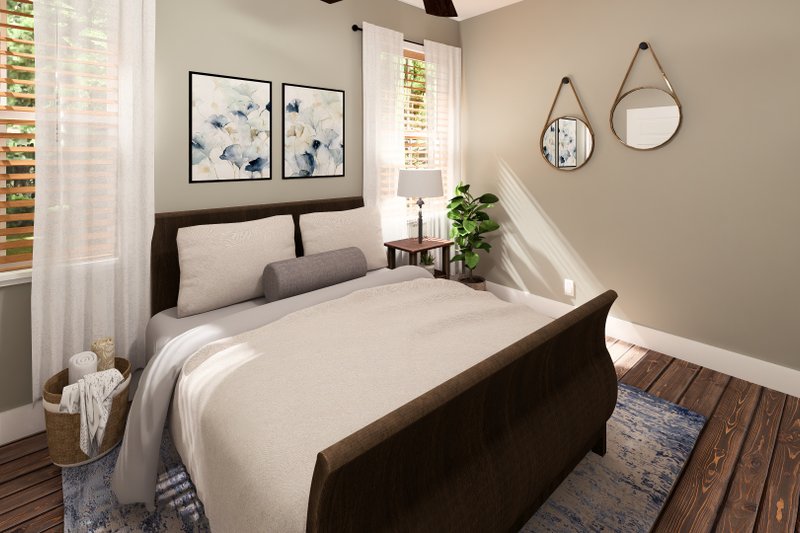 House Blueprint - Interior - Bedroom for Farmhouse House Plan #44-303 - 4 bed, 4 bath