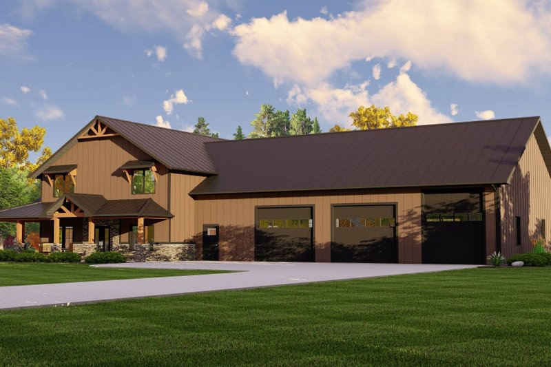 Architectural House Design - Country Exterior - Front Elevation Plan #1064-239