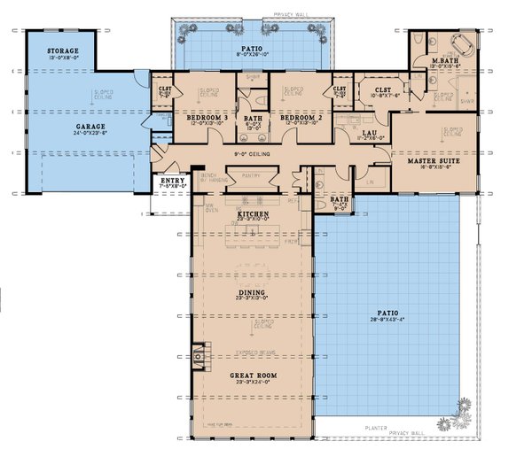 Modern Floor Plan - Main Floor Plan #923-358