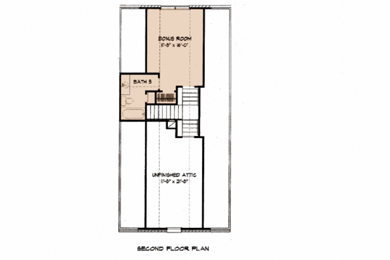 Floor Plan - Other Floor for Ranch House Plan #140-103 - 3 bed, 3 bath