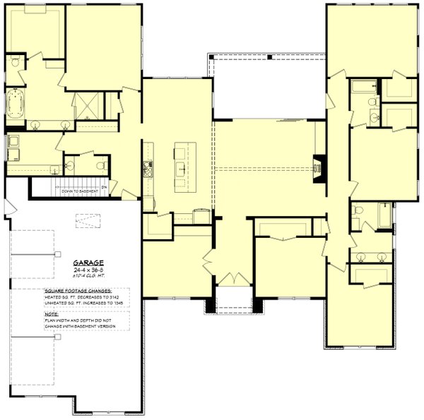 Farmhouse Floor Plan - Other Floor Plan #430-295