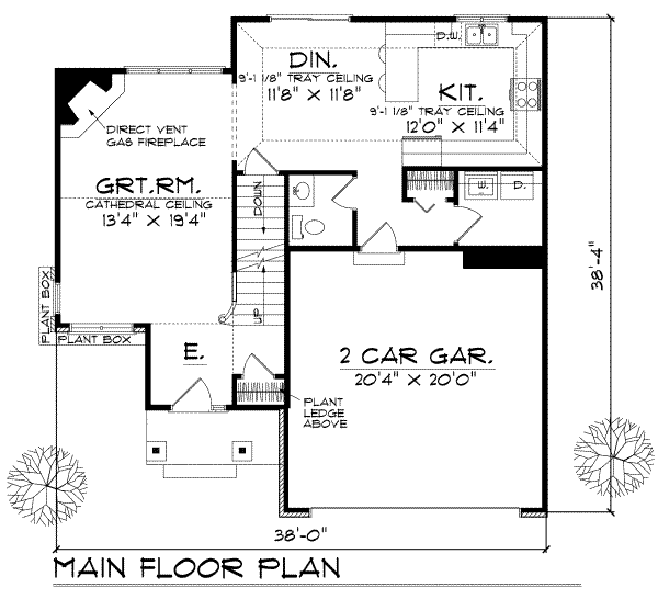 Traditional Floor Plan - Main Floor Plan #70-146