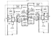 European Style House Plan - 2 Beds 2 Baths 2774 Sq/Ft Plan #17-1079 