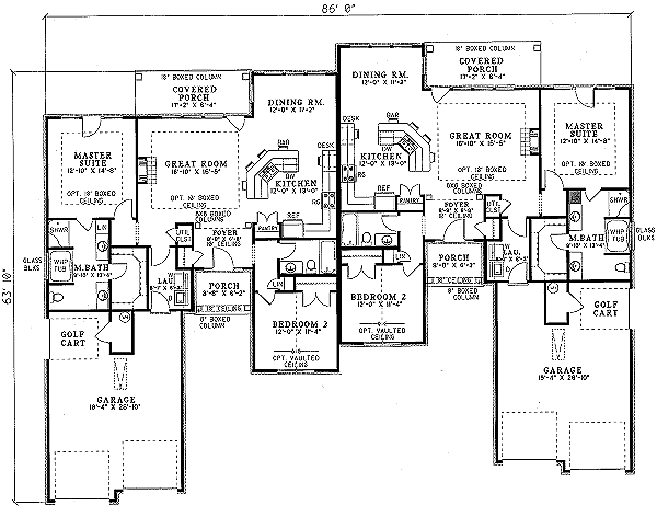 Home Plan - European Floor Plan - Main Floor Plan #17-1079