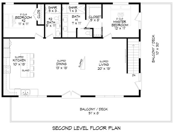 House Blueprint - Contemporary Floor Plan - Main Floor Plan #932-1331